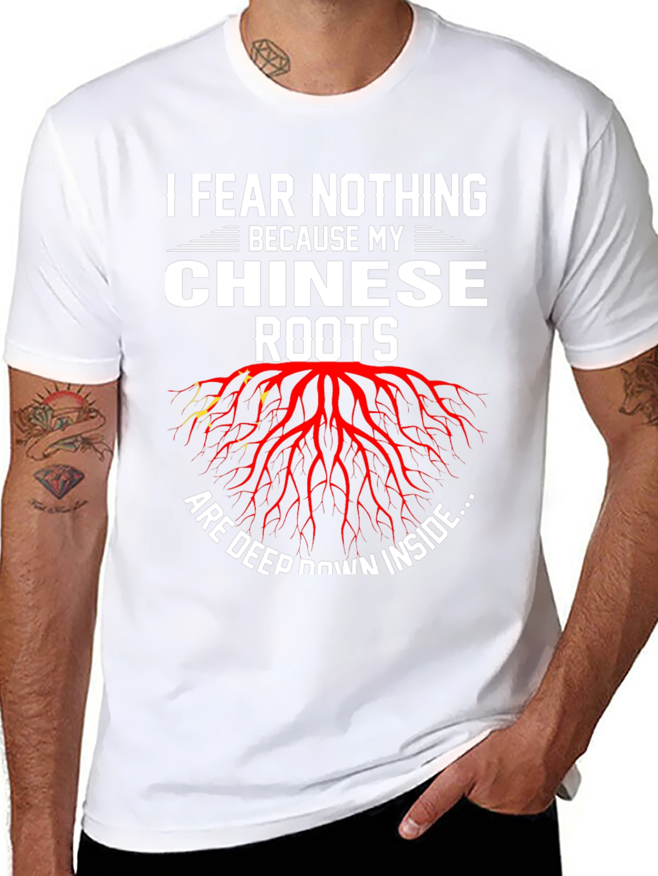 I Fear Nothing Chinese Roots Graphic Tee