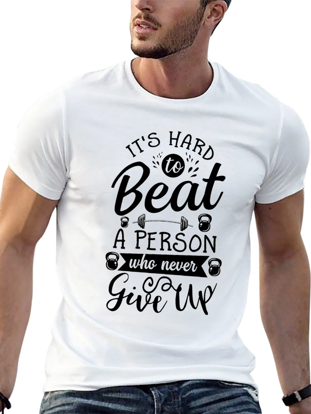 Its Hard to Beat Graphic Tee - Black