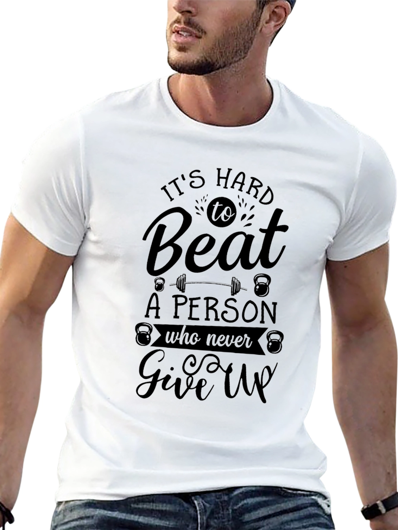 Its Hard to Beat Graphic Tee - Black
