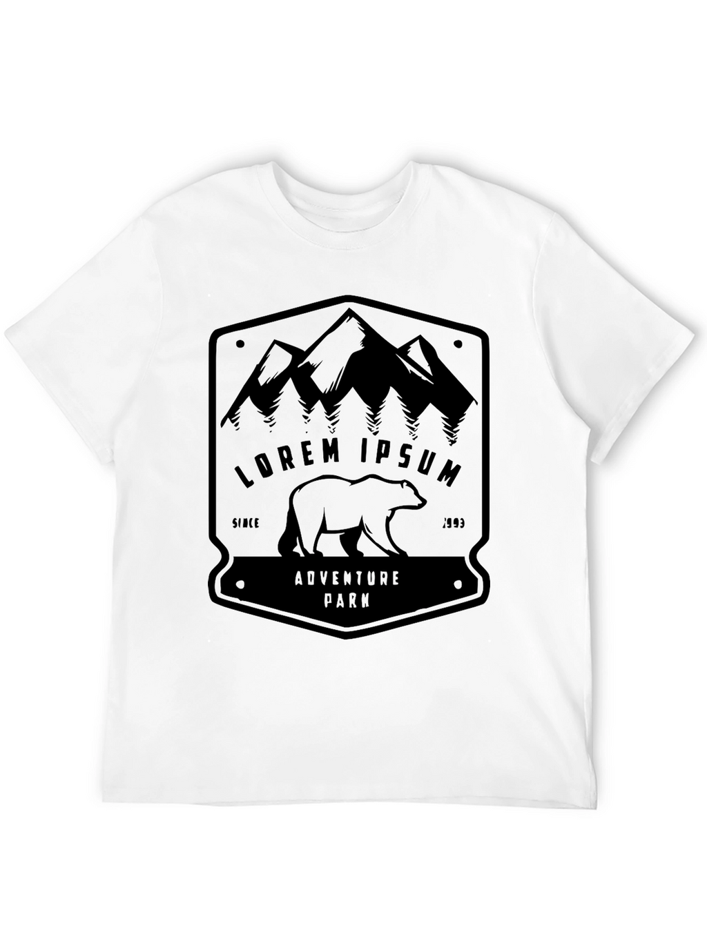 Adventure Park Graphic Tee - Mountain & Bear Design