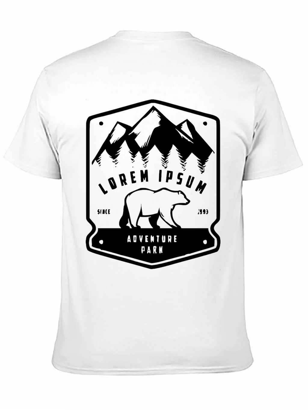 Adventure Park Graphic Tee - Mountain & Bear Design