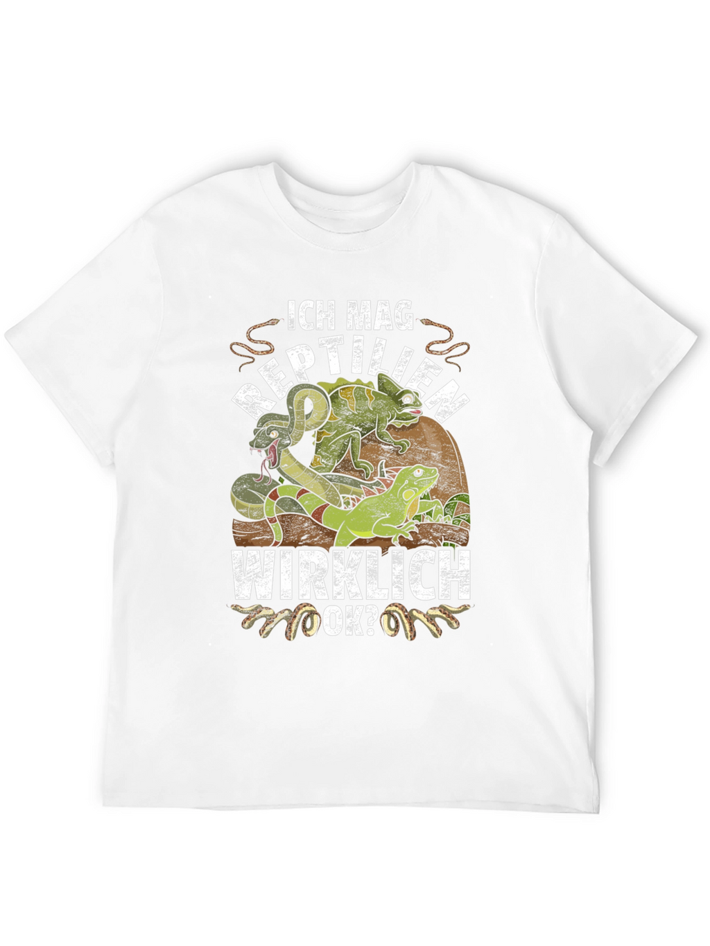 Ich Mag Reptilien T-Shirt - Reptile Lover Tee