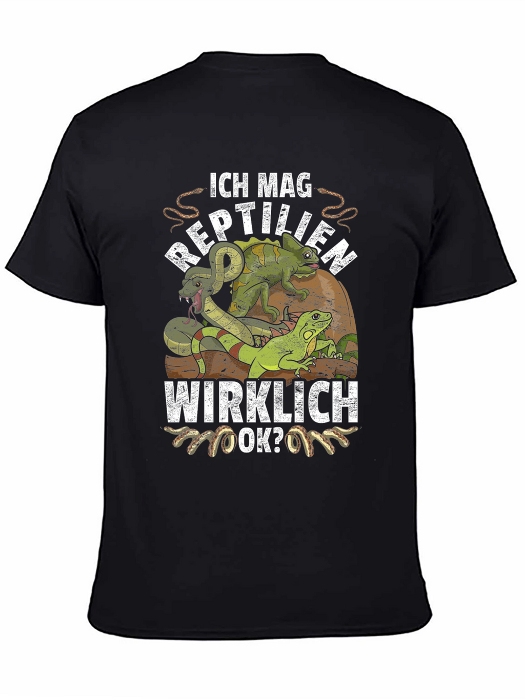 Ich Mag Reptilien T-Shirt - Reptile Lover Tee