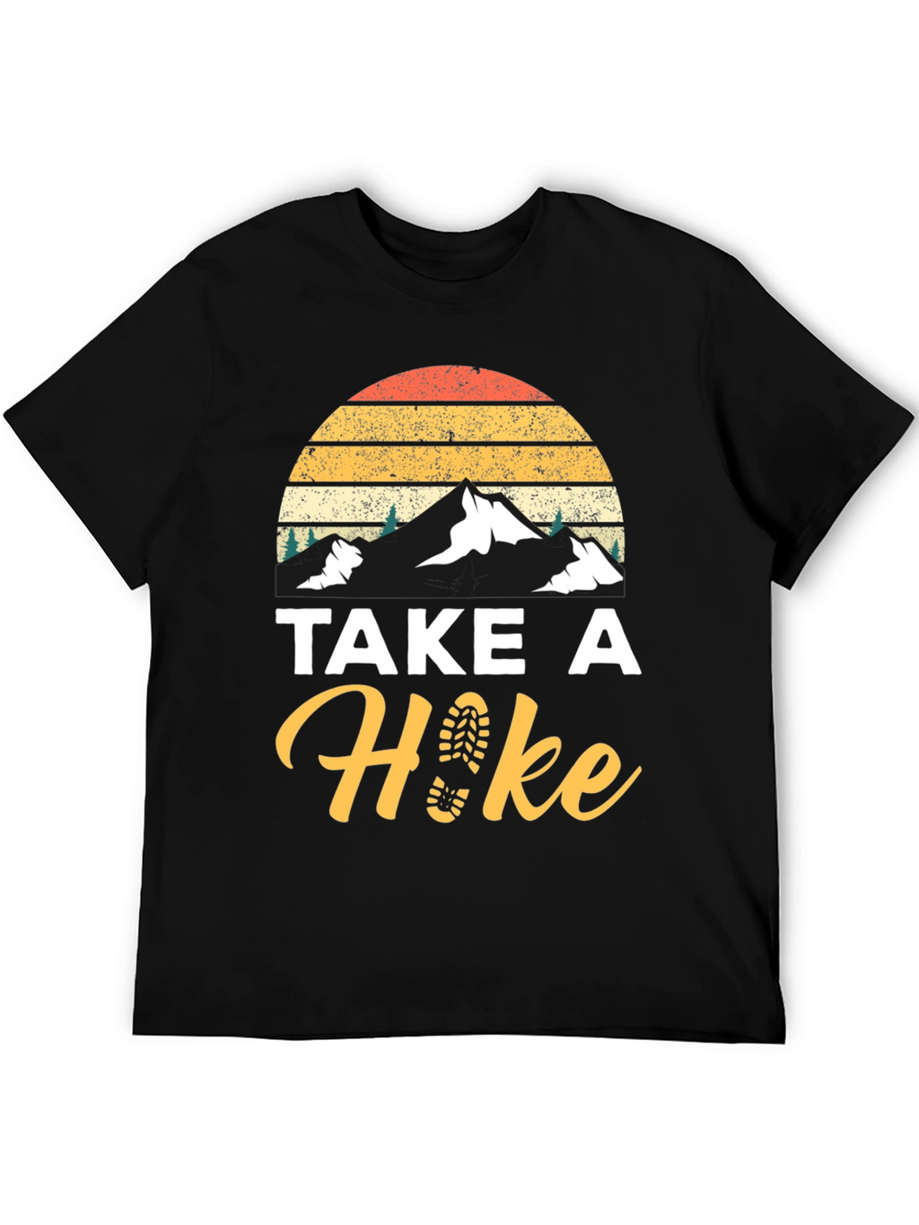 Take A Hike Black Graphic Tee
