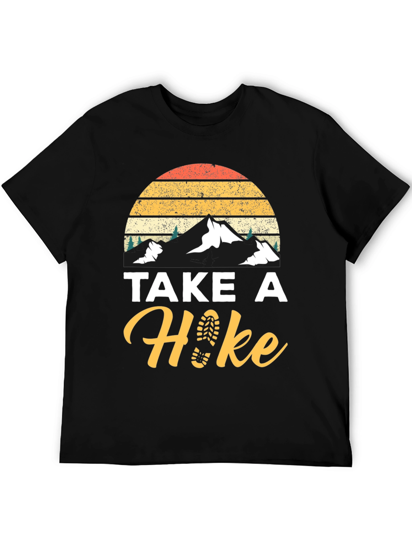 Take A Hike Black Graphic Tee