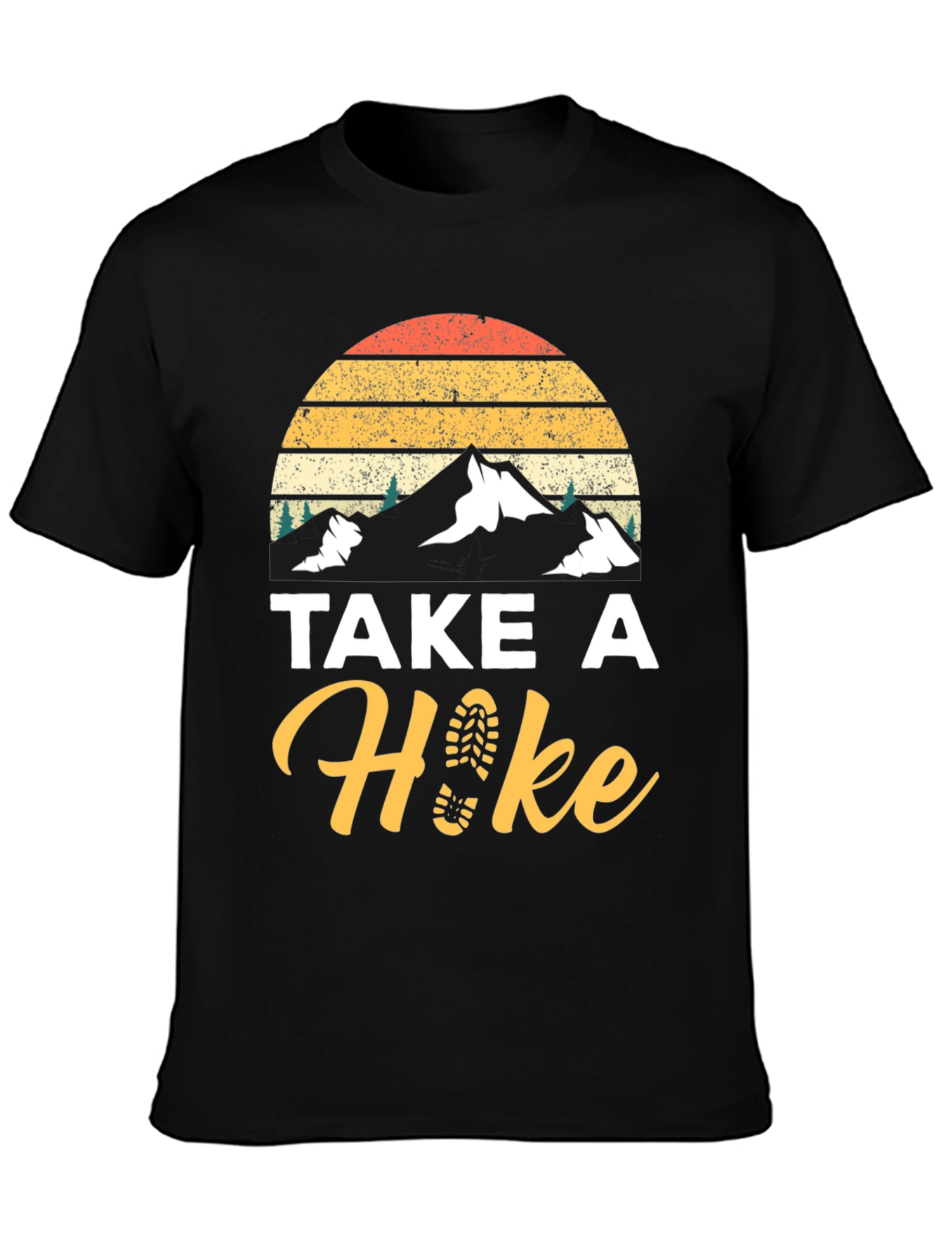 Take A Hike Black Graphic Tee