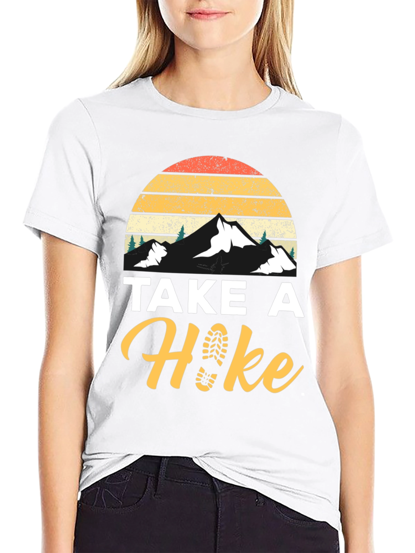 Take A Hike Black Graphic Tee