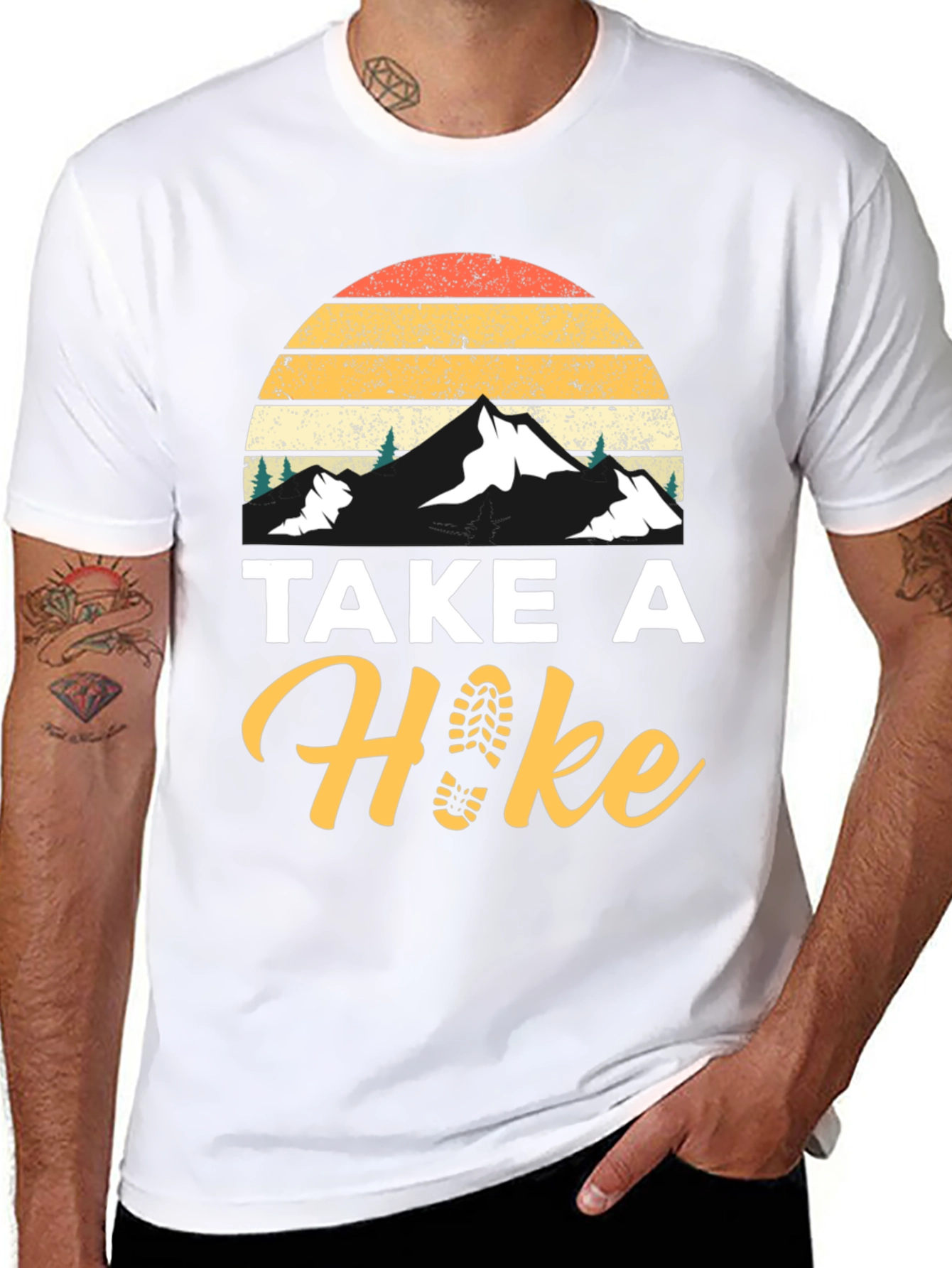 Take A Hike Black Graphic Tee
