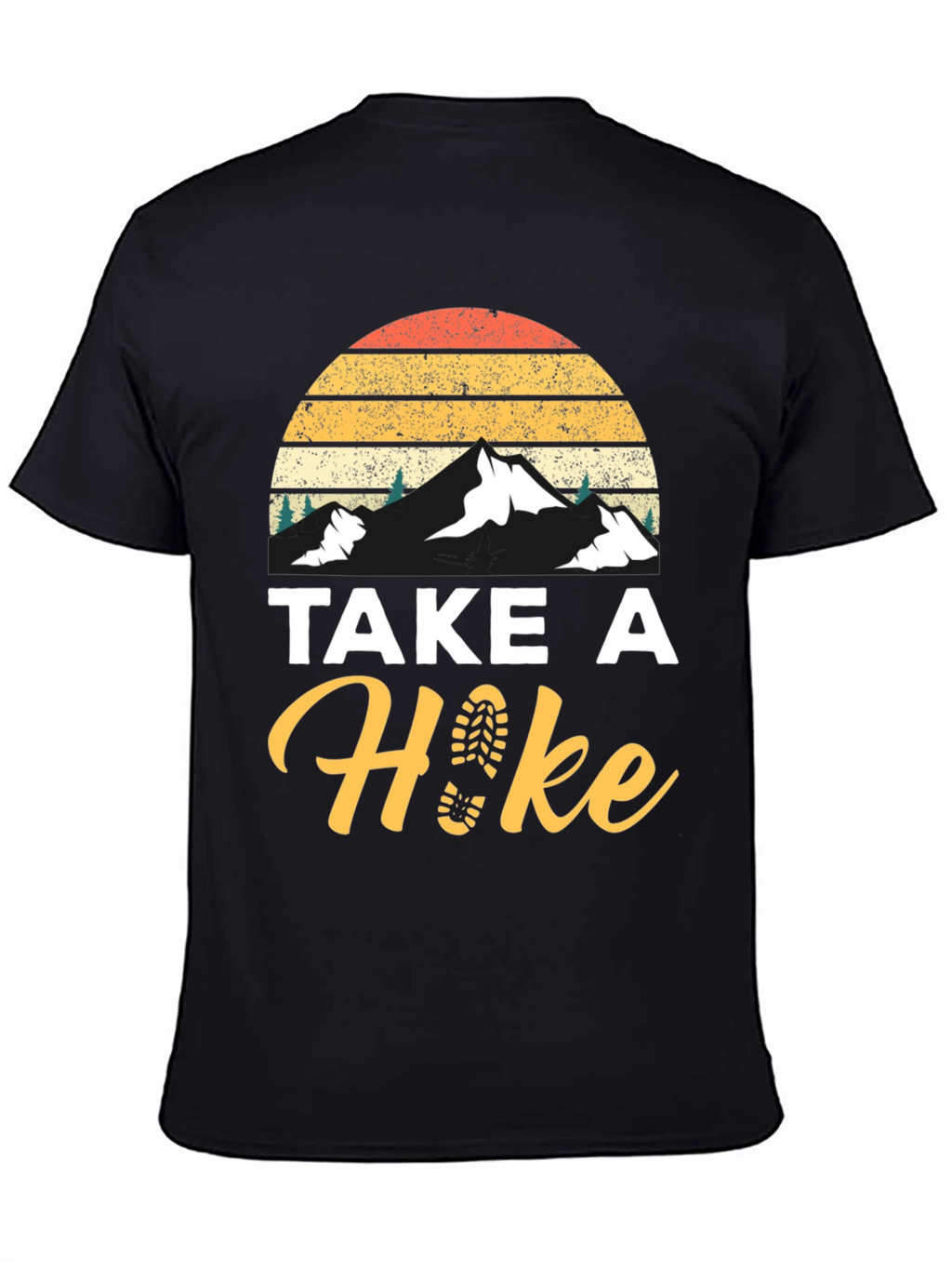 Take A Hike Black Graphic Tee