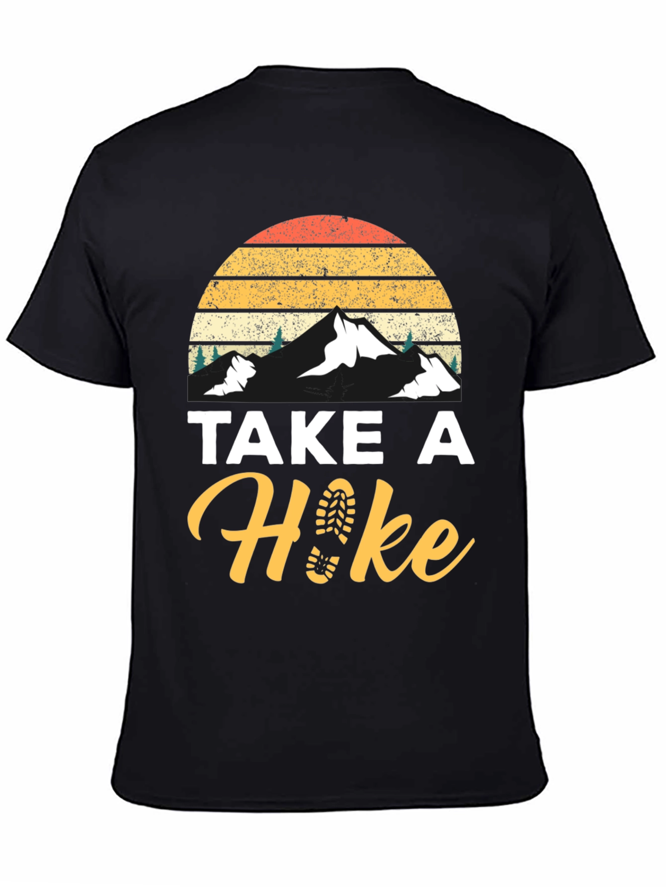 Take A Hike Black Graphic Tee