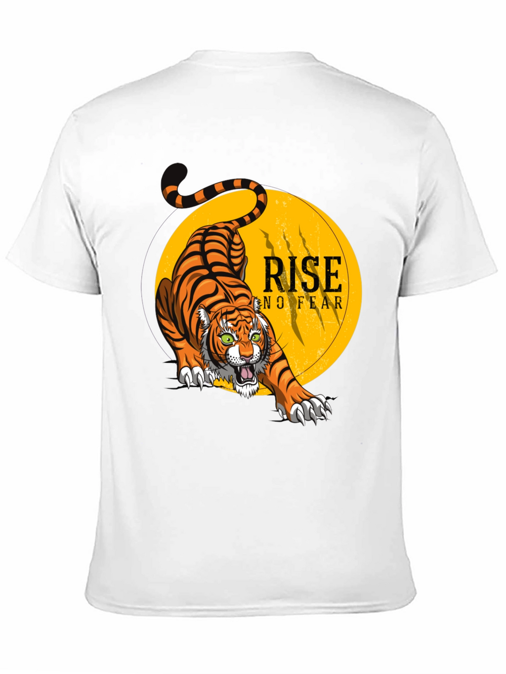 Rise No Fear Tiger Graphic Tee - Black T-Shirt