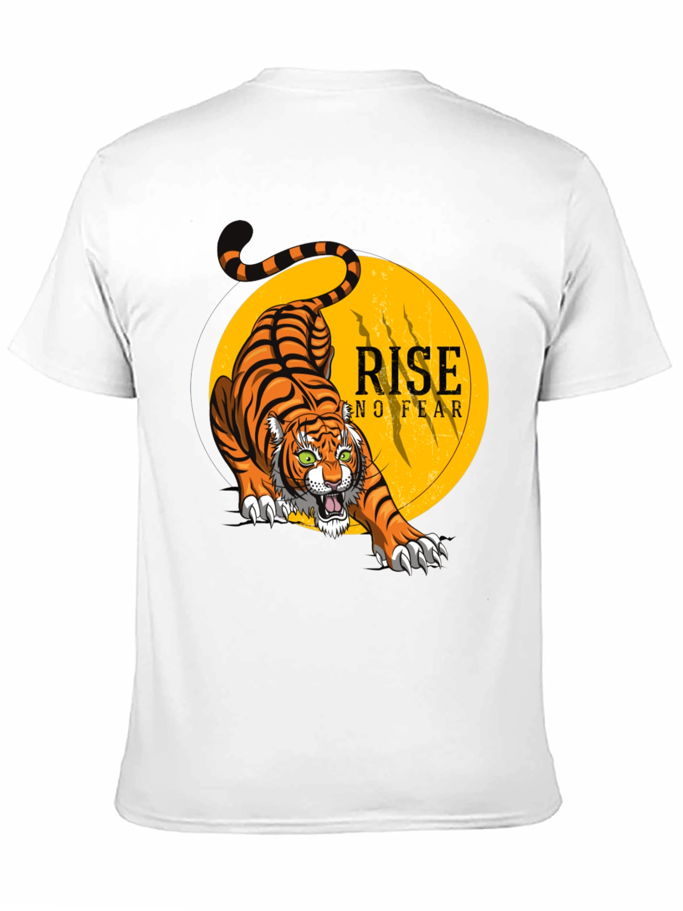 Rise No Fear Tiger Graphic Tee - Black T-Shirt