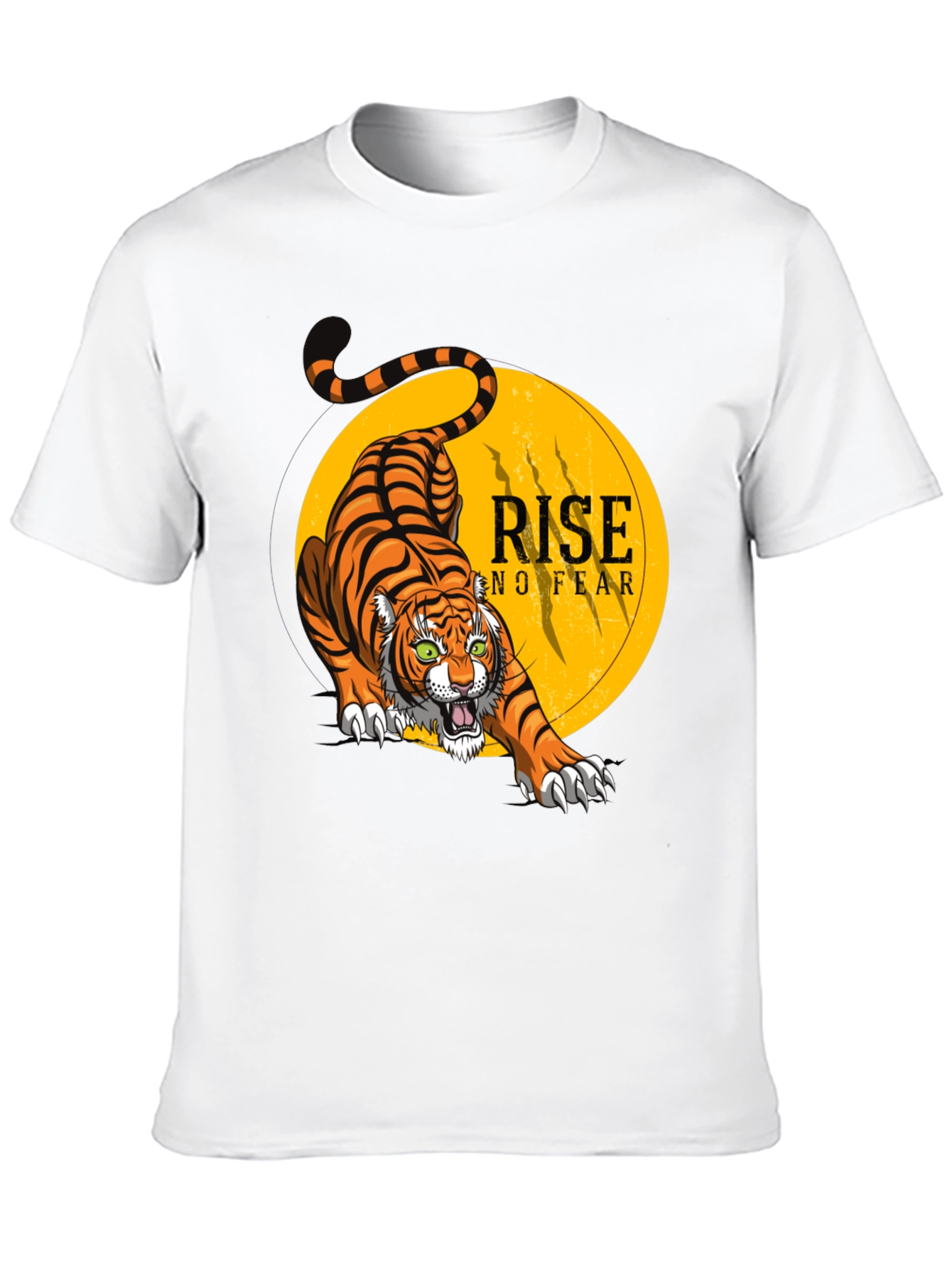 Rise No Fear Tiger Graphic Tee - Black T-Shirt