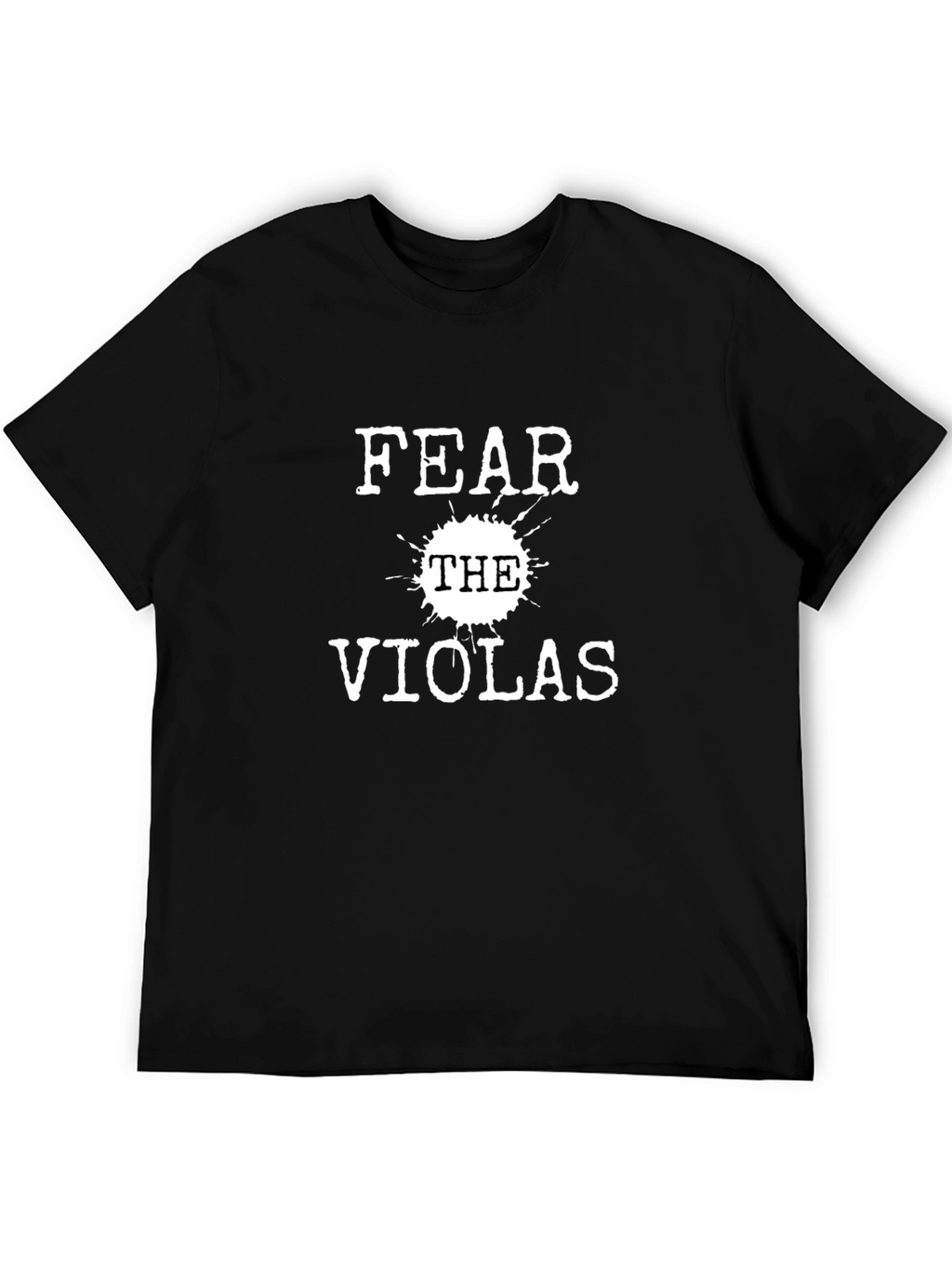Fear The Violas Black Graphic Tee
