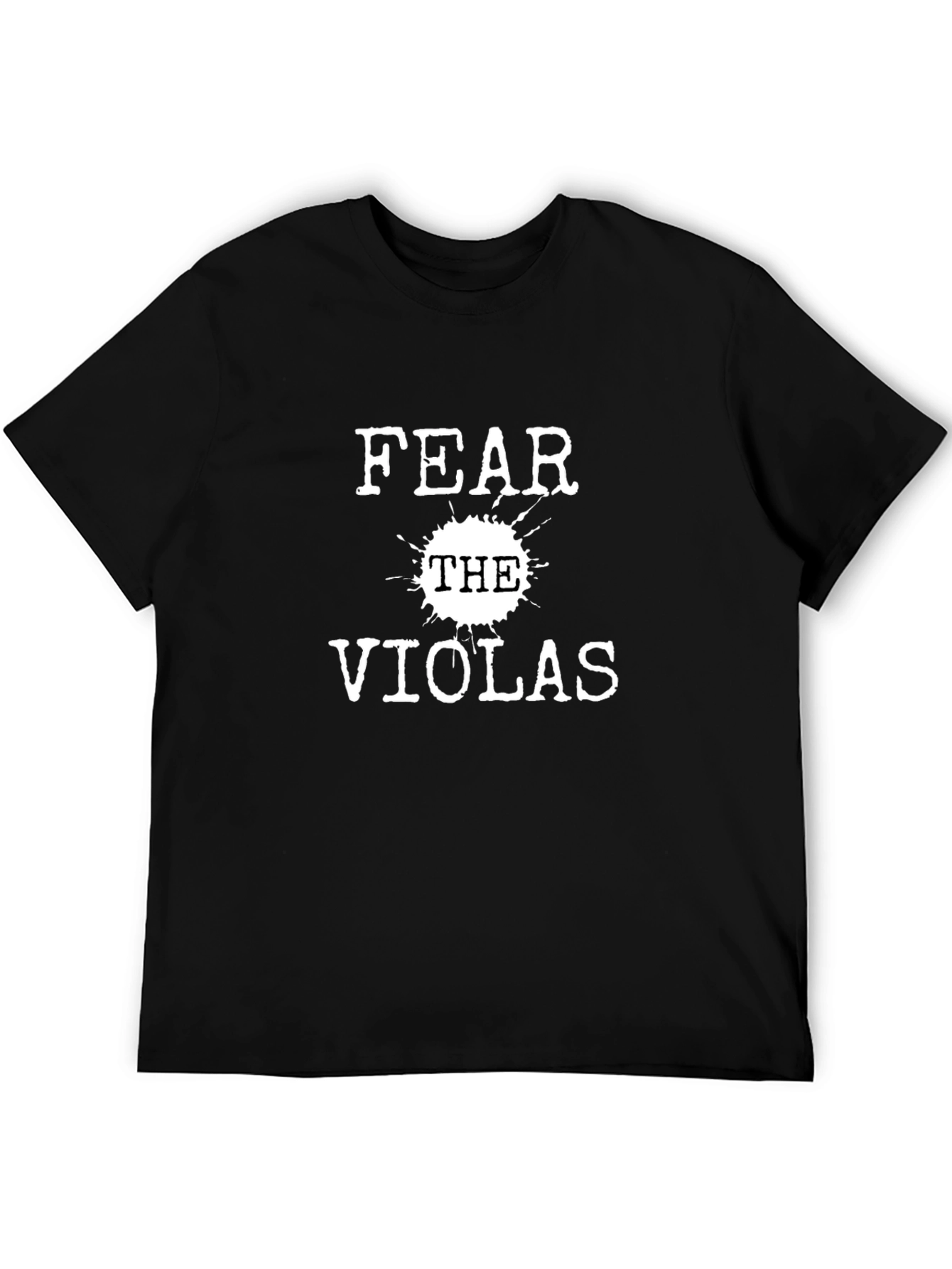 Fear The Violas Black Graphic Tee