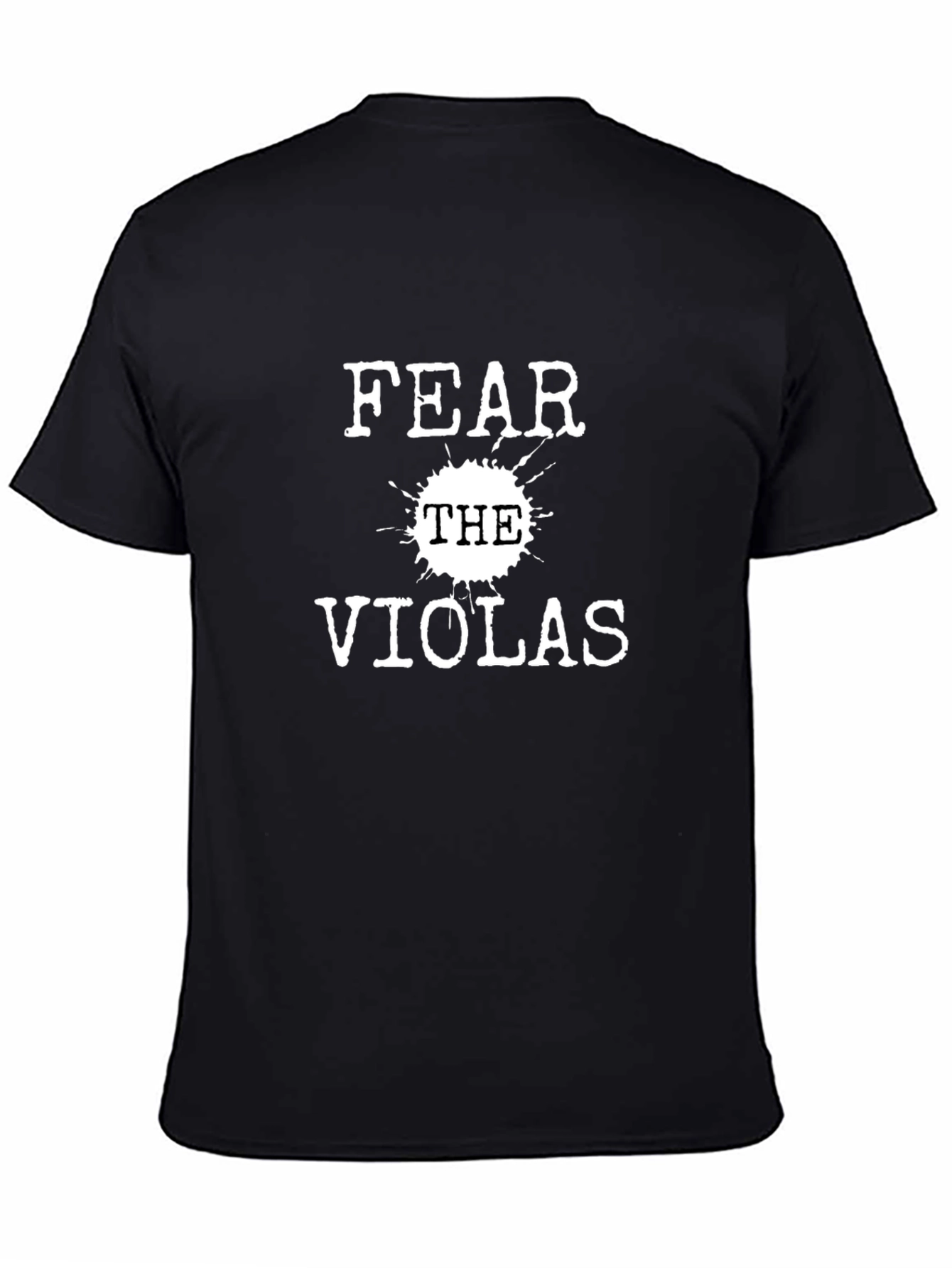 Fear The Violas Black Graphic Tee
