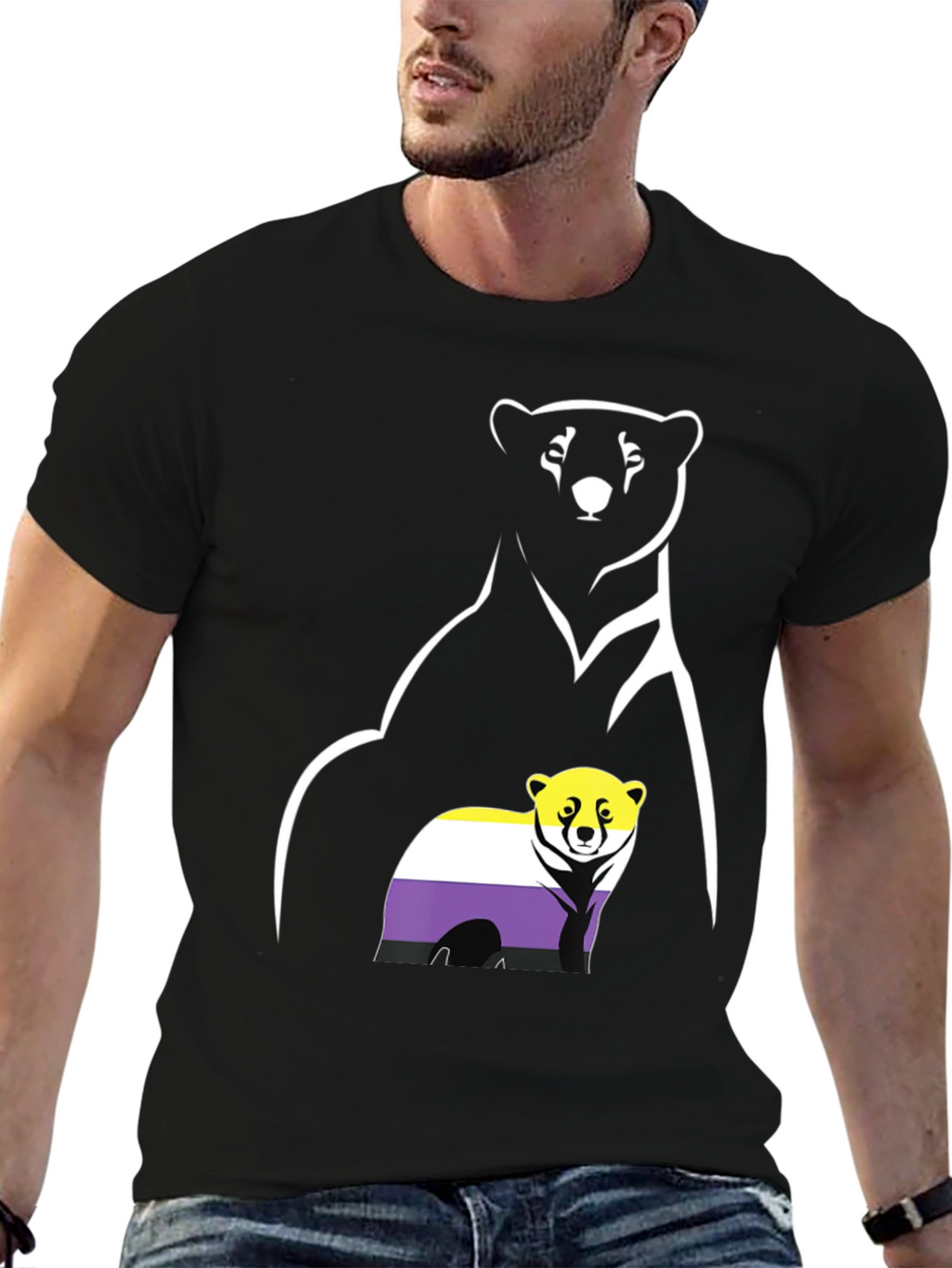 Nonbinary Pride Bear T-Shirt