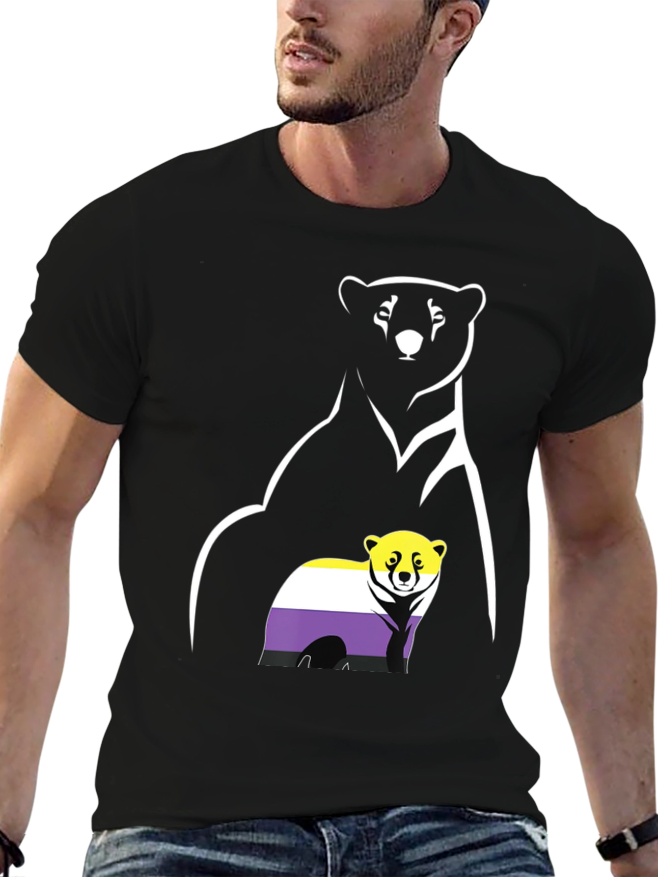 Nonbinary Pride Bear T-Shirt