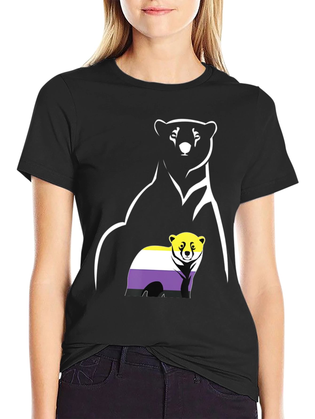 Nonbinary Pride Bear T-Shirt