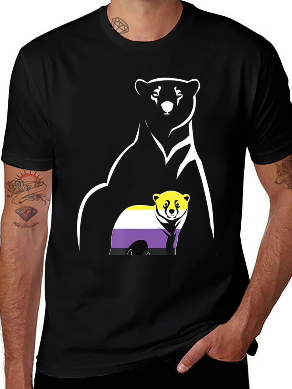 Nonbinary Pride Bear T-Shirt