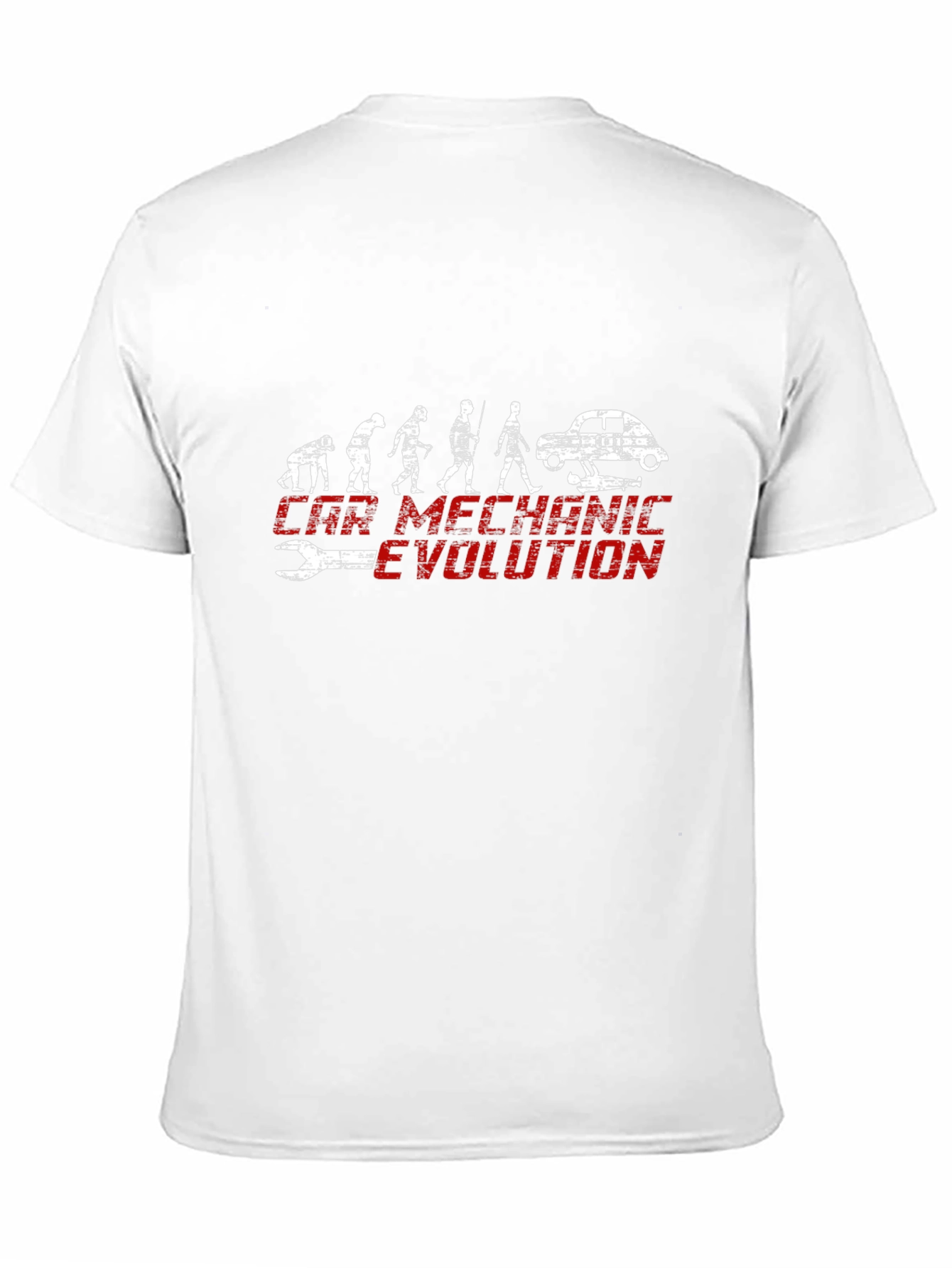 Car Mechanic Evolution Black Graphic Tee