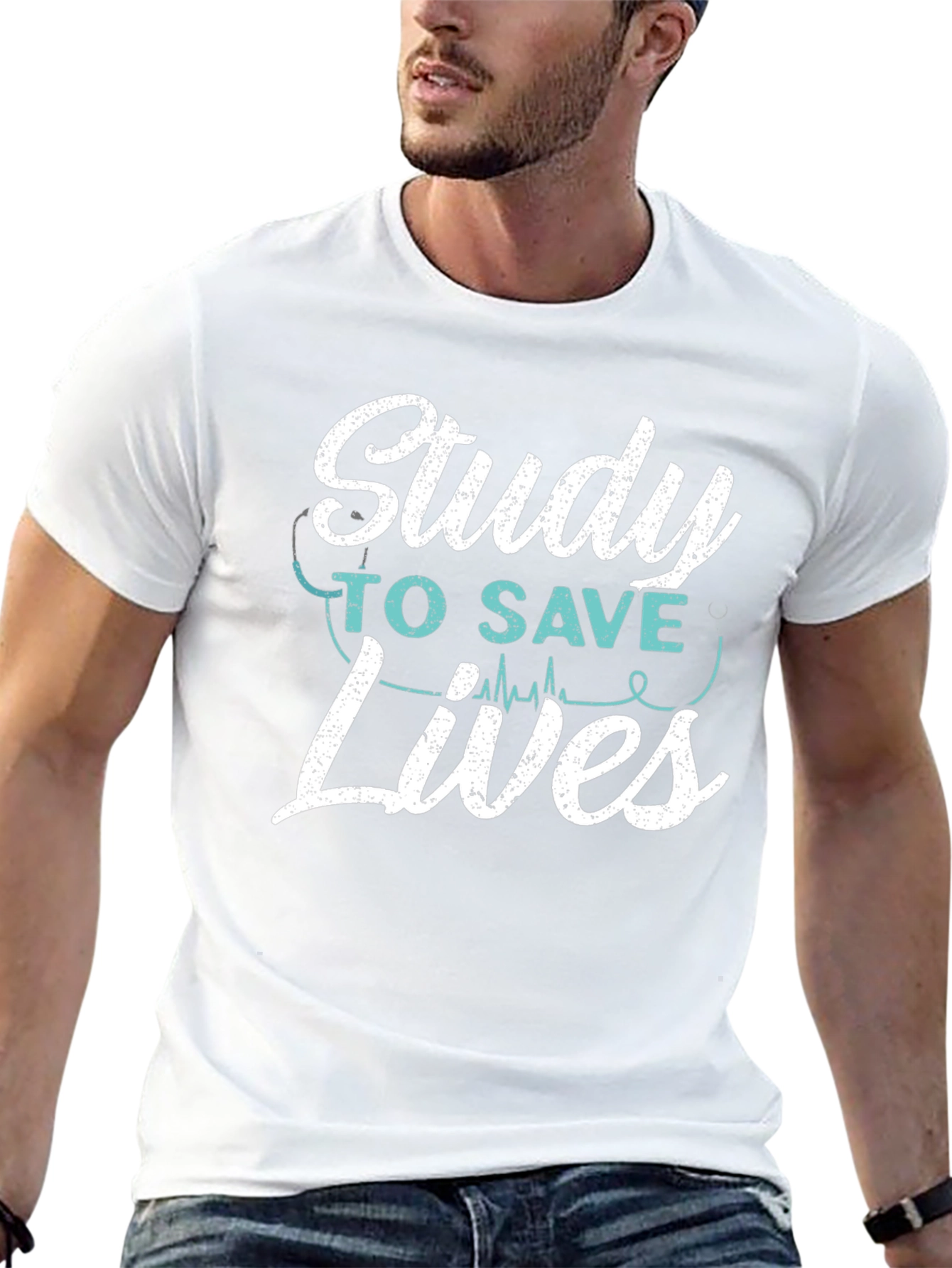 Study to Save Lives T-Shirt - Medical Student Tee