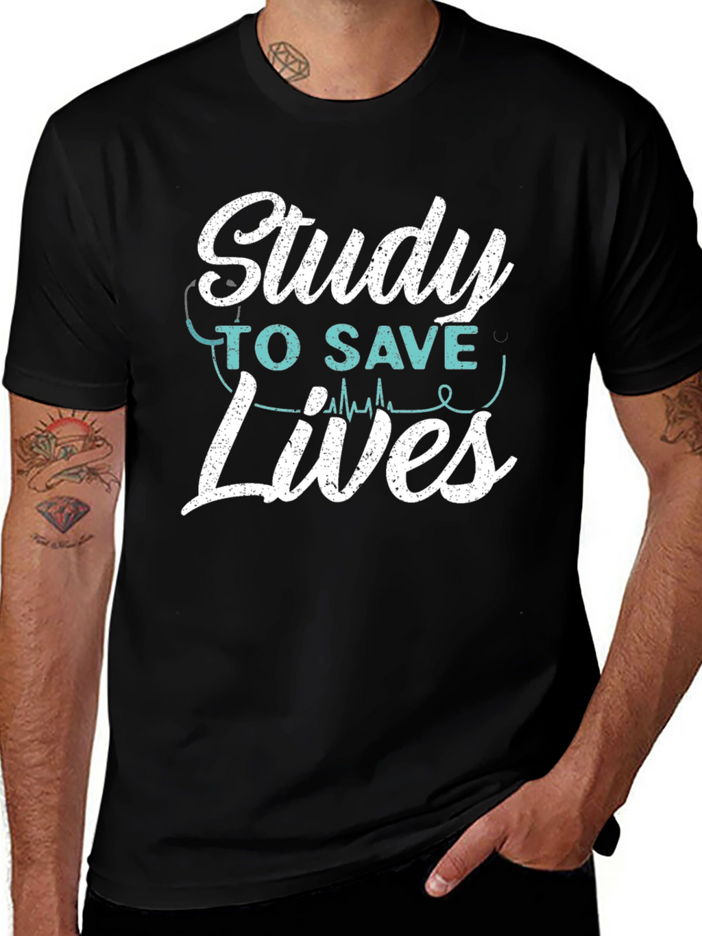 Study to Save Lives T-Shirt - Medical Student Tee