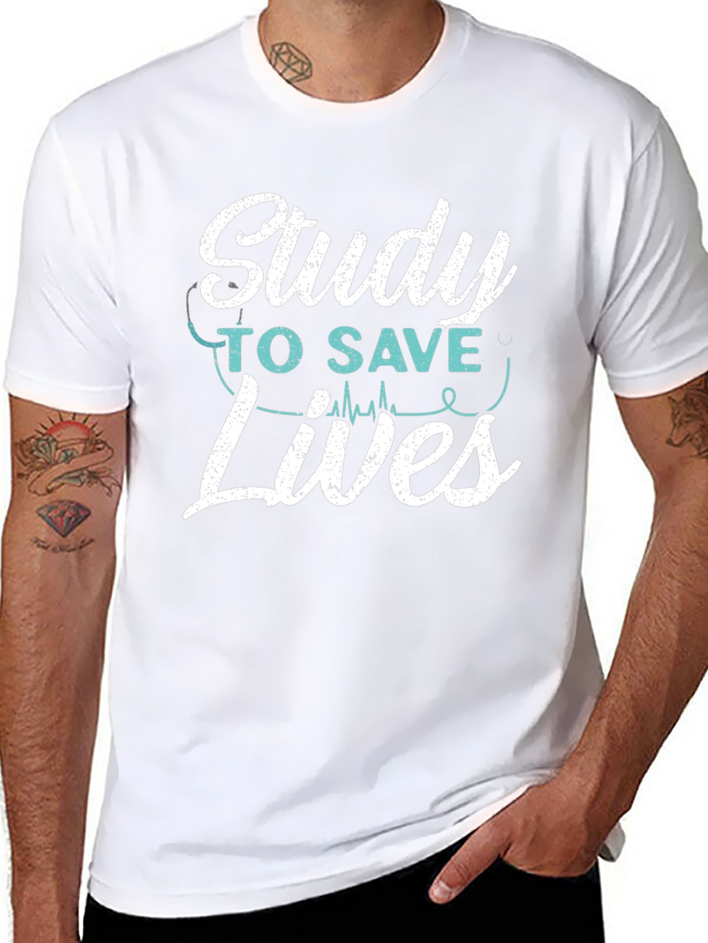 Study to Save Lives T-Shirt - Medical Student Tee