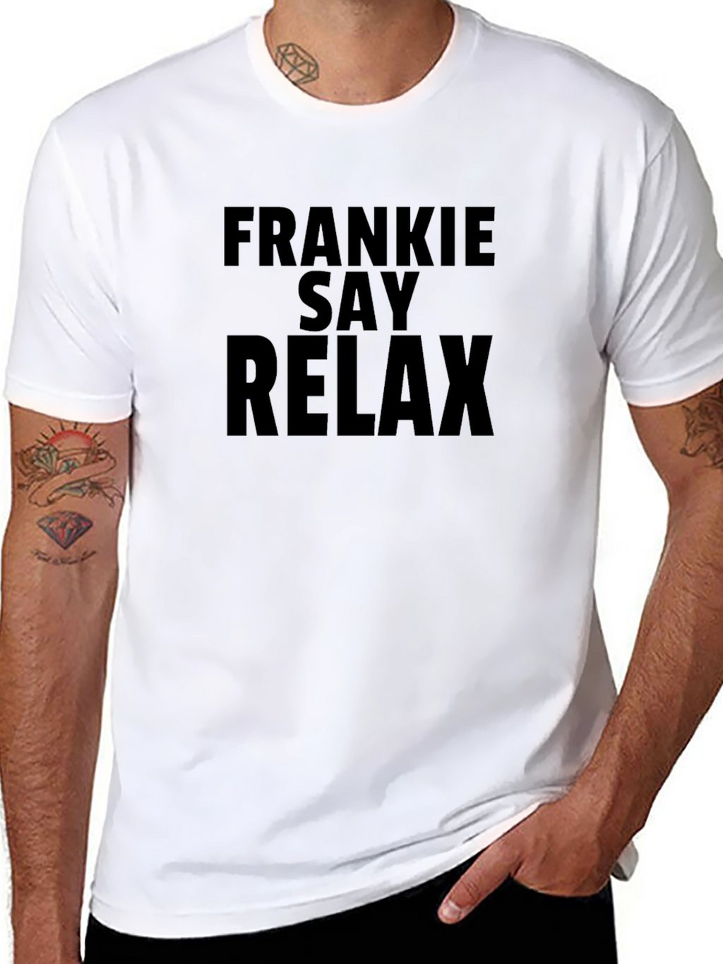 Frankie Say Relax Graphic Tee - Black