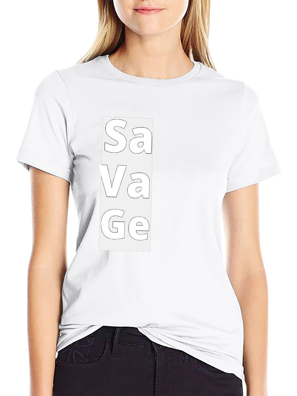 Savage Graphic Print Mens Black T-Shirt