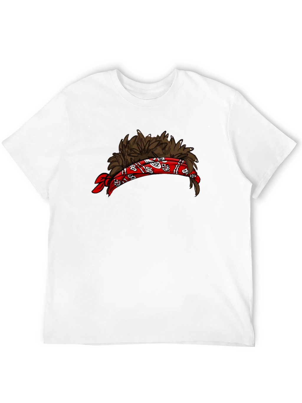 Mullet Headband Graphic Tee - Funny Novelty Shirt