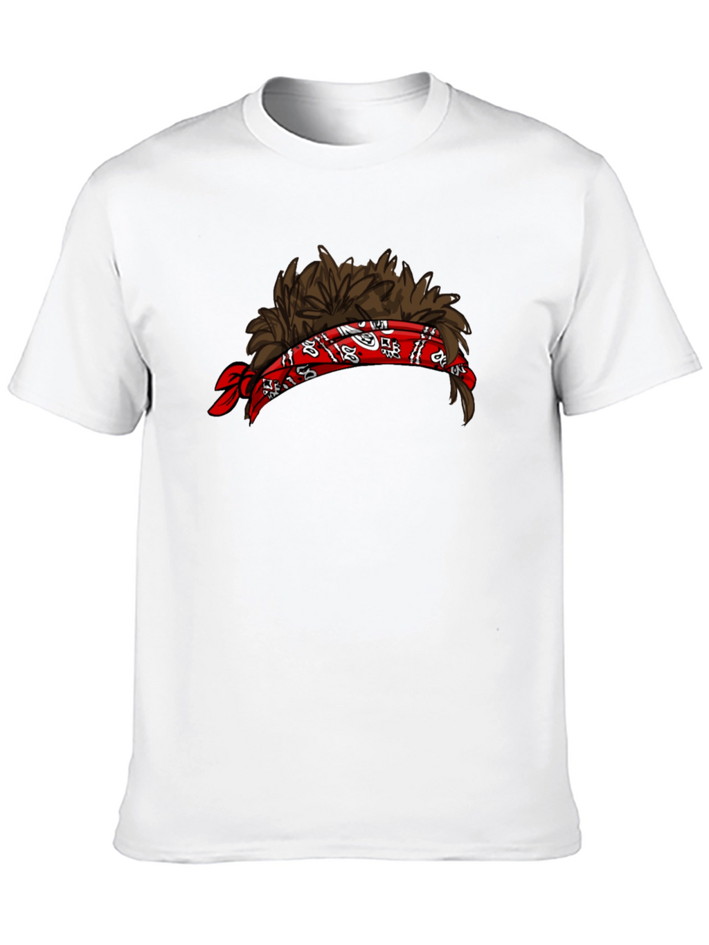 Mullet Headband Graphic Tee - Funny Novelty Shirt