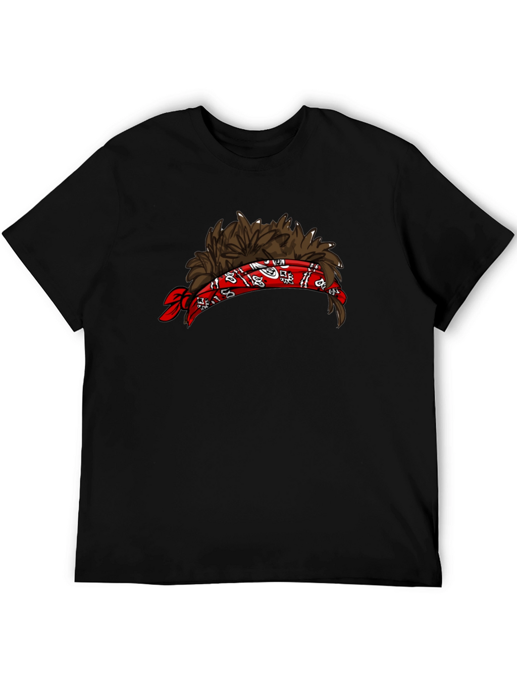 Mullet Headband Graphic Tee - Funny Novelty Shirt