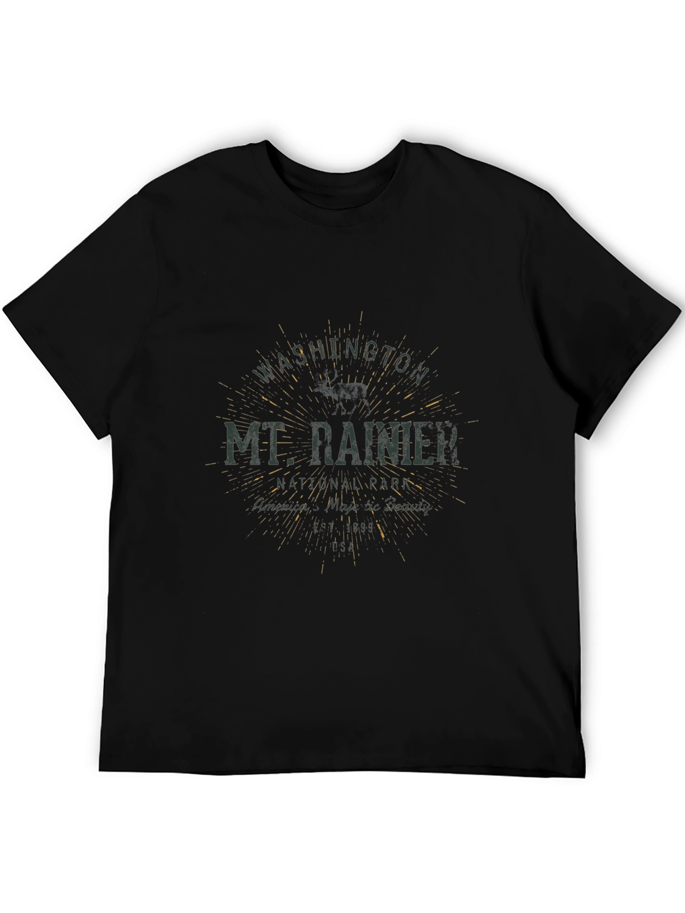 Mt. Rainier T-Shirt - Vintage Design