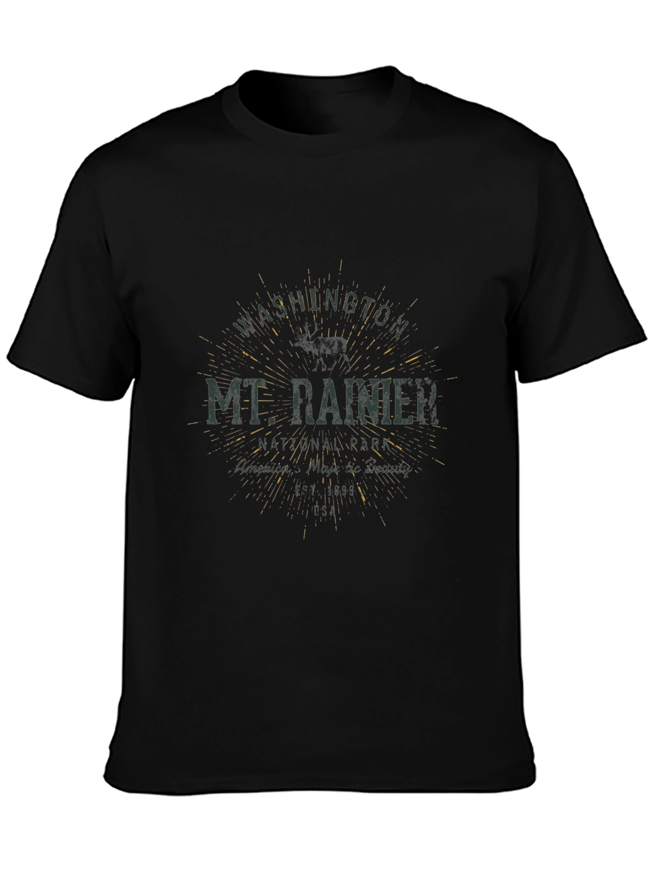 Mt. Rainier T-Shirt - Vintage Design