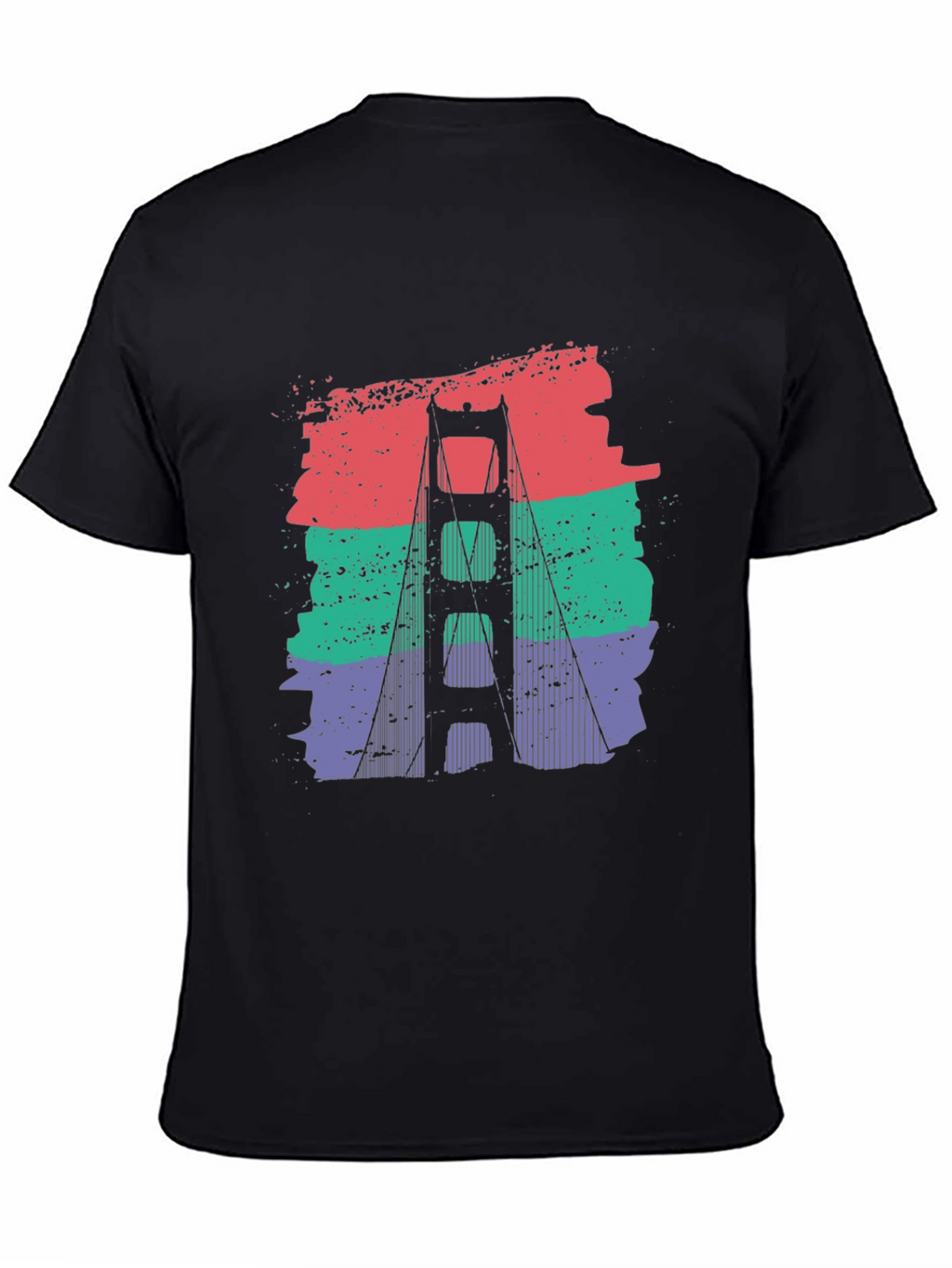 Golden Gate Bridge Retro Graphic T-Shirt
