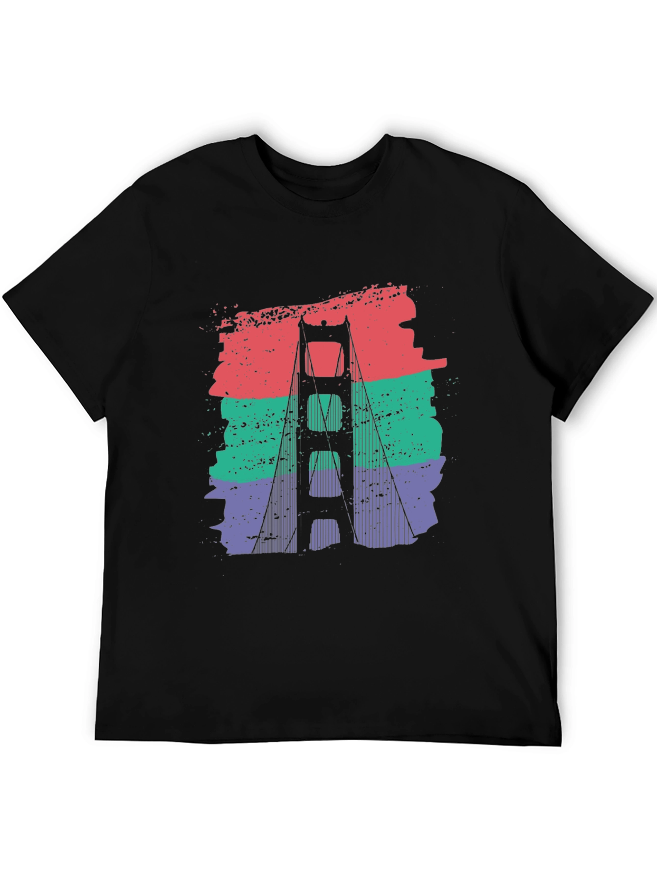 Golden Gate Bridge Retro Graphic T-Shirt