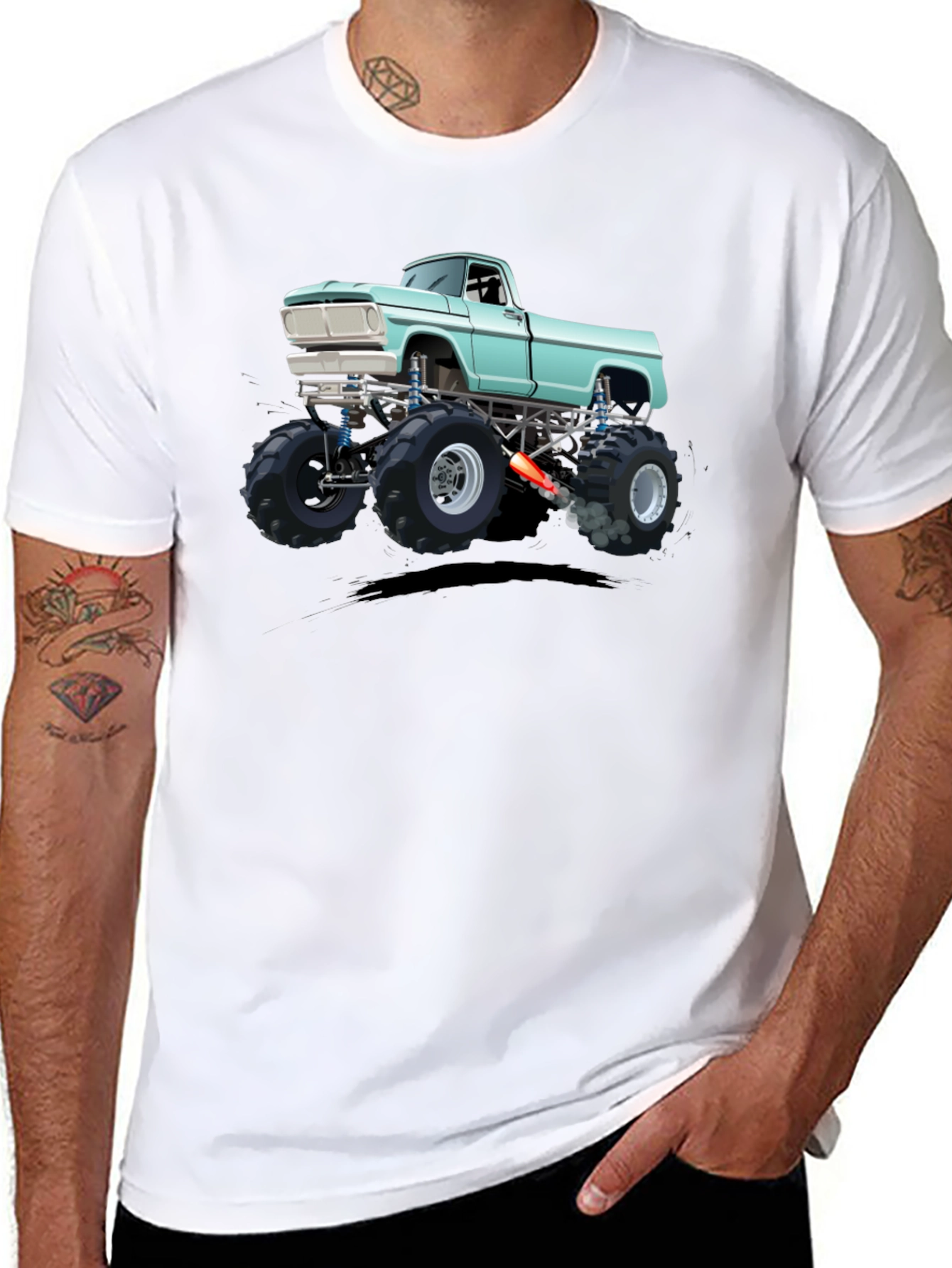 Monster Truck Graphic Tee - Black