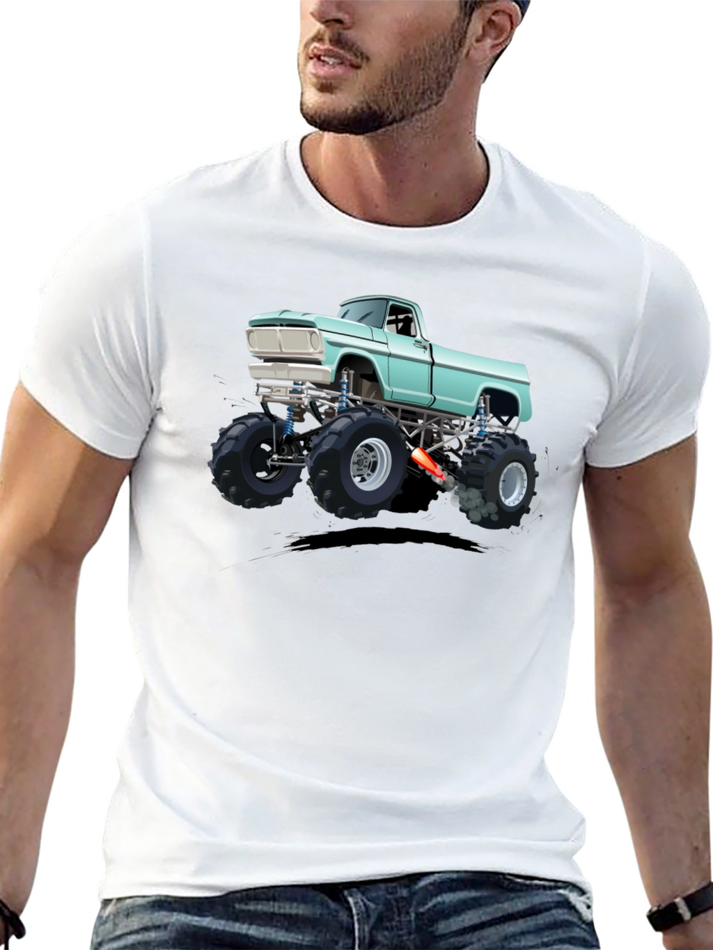 Monster Truck Graphic Tee - Black