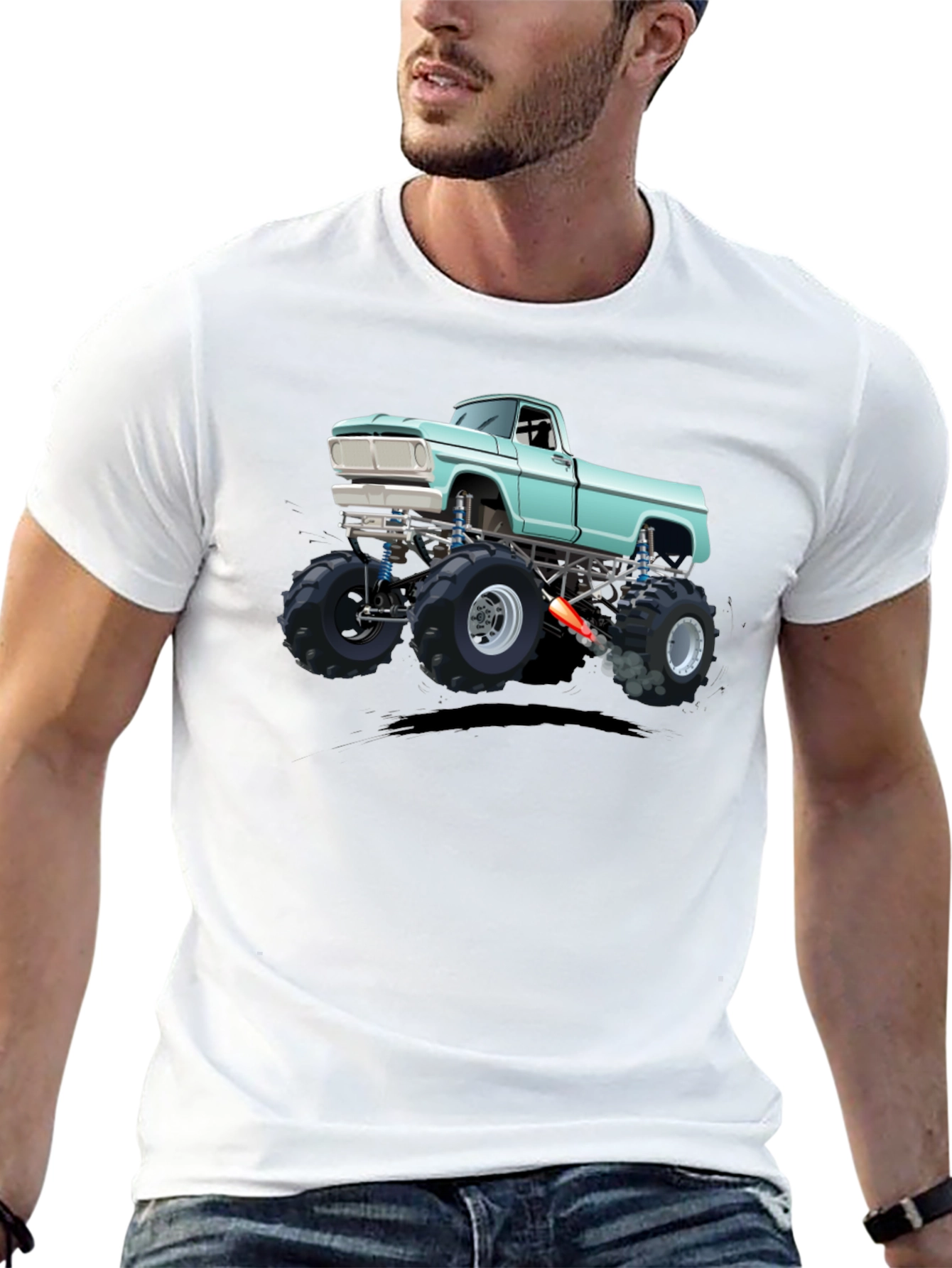 Monster Truck Graphic Tee - Black