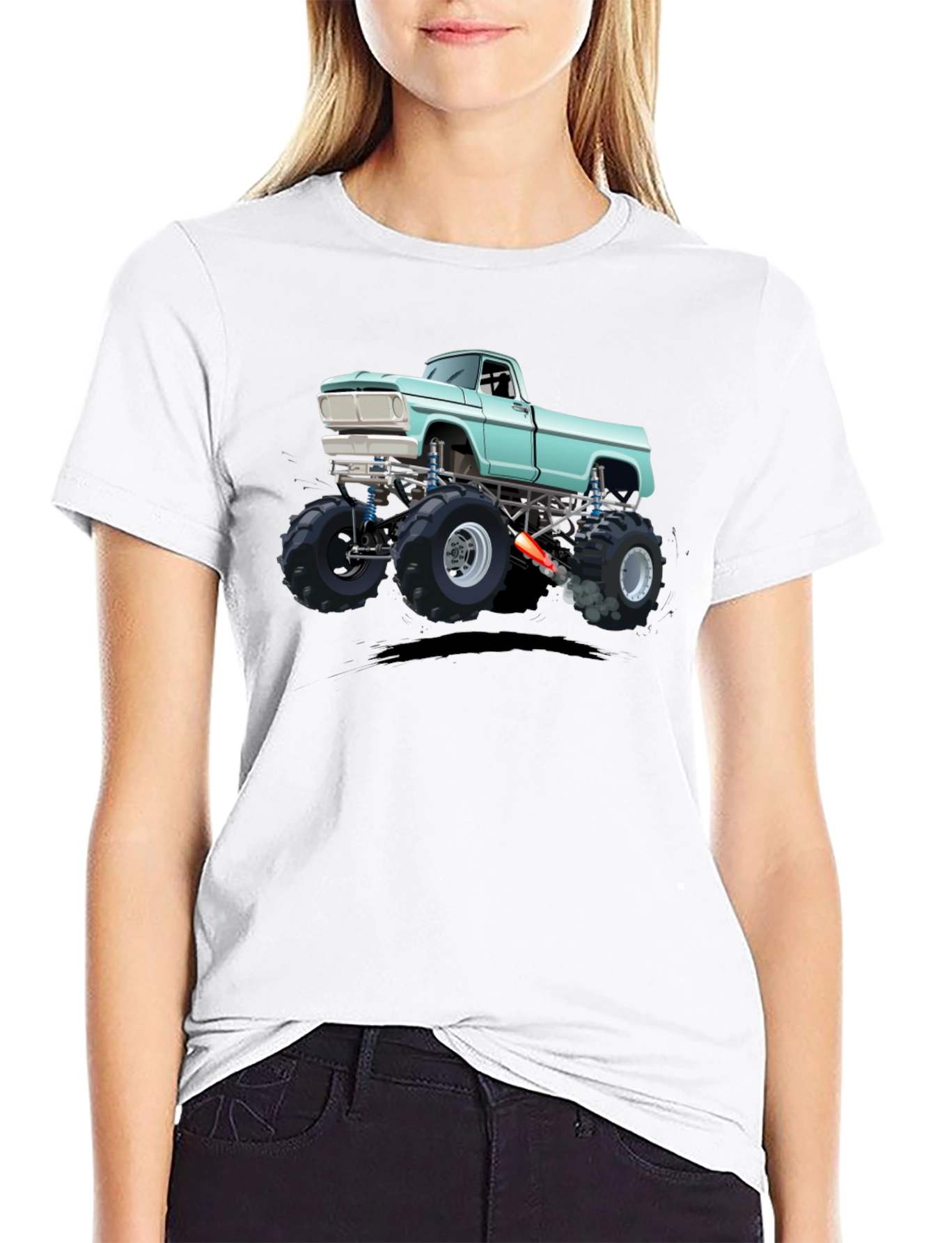 Monster Truck Graphic Tee - Black