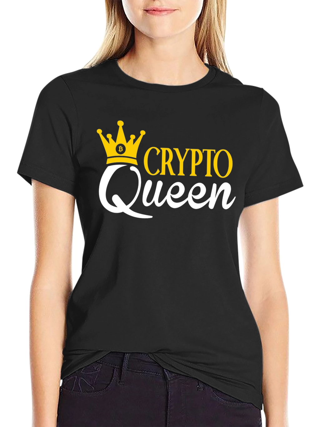 Crypto Queen Graphic Tee - Bitcoin Enthusiast