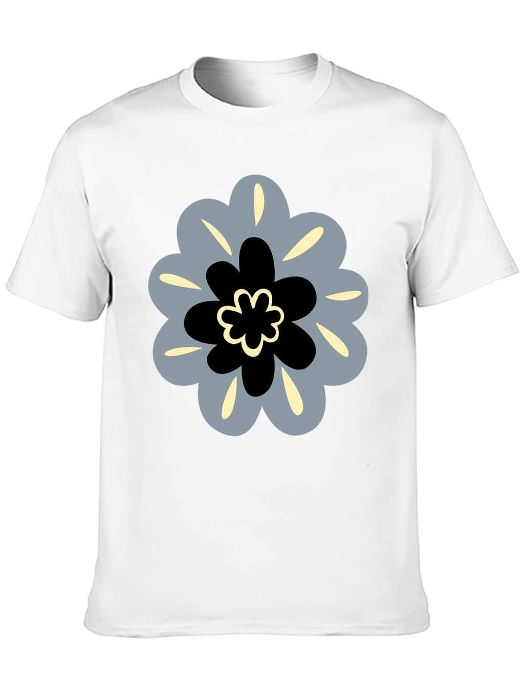 Modern Floral Tee - Stylish Graphic Print Shirt