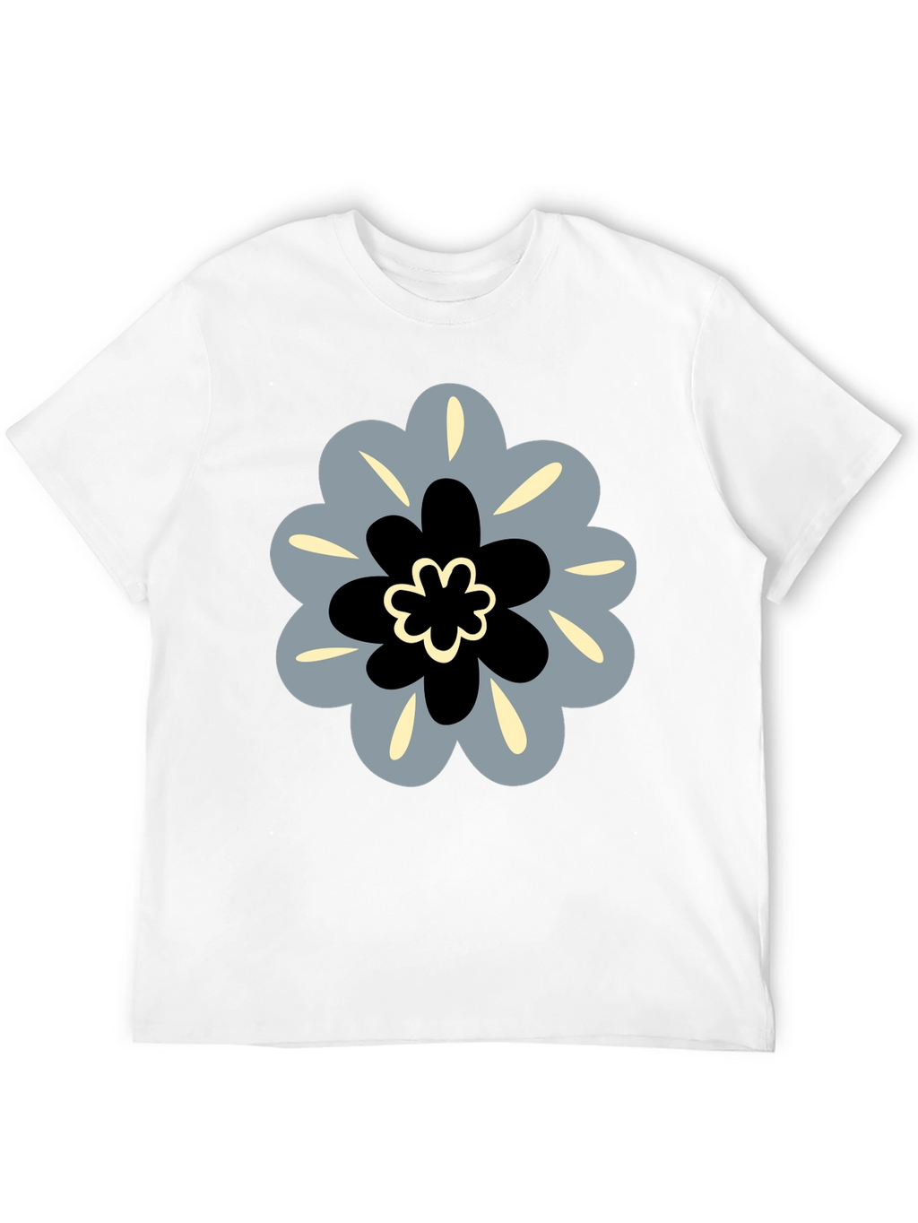 Modern Floral Tee - Stylish Graphic Print Shirt