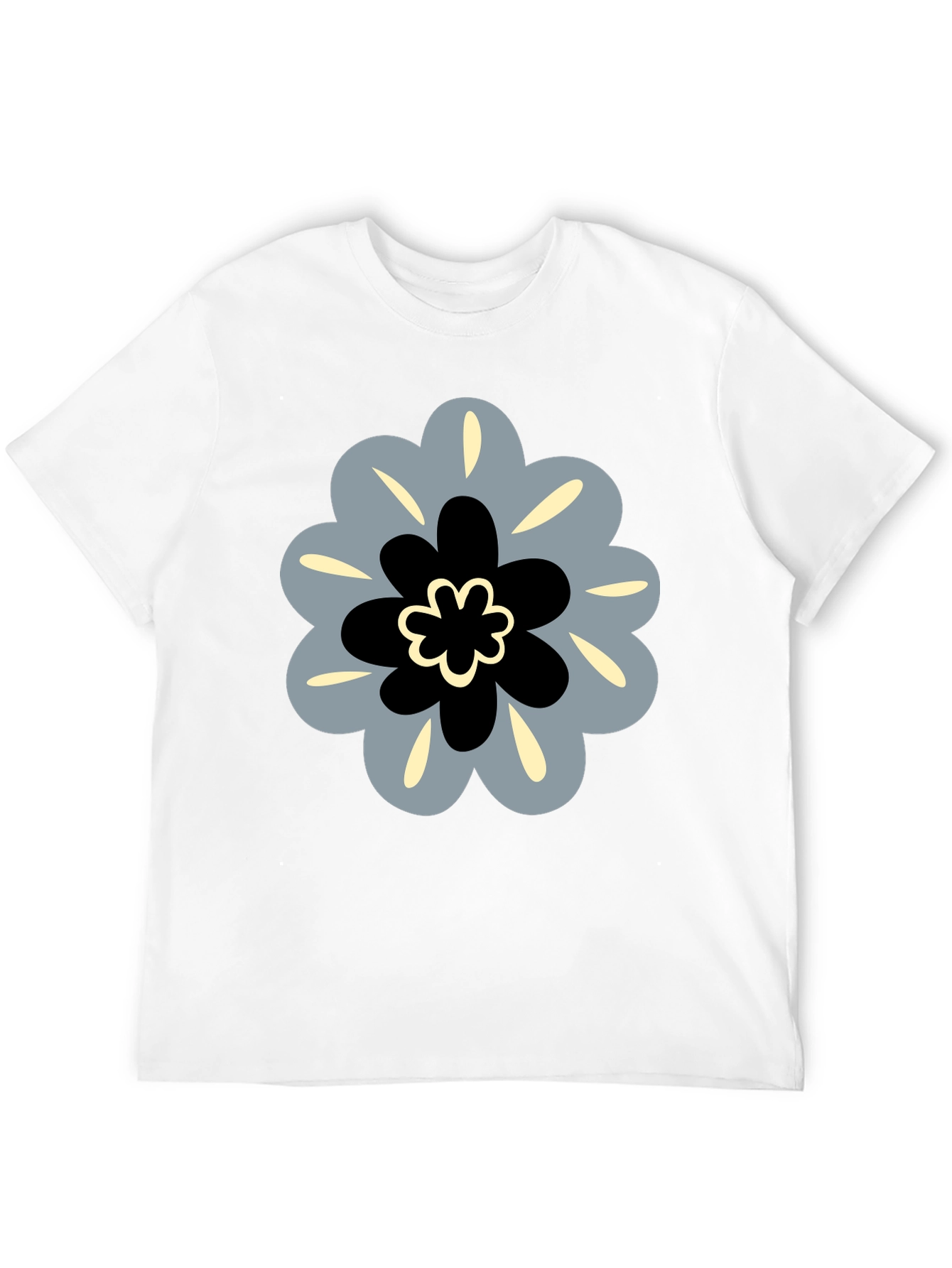 Modern Floral Tee - Stylish Graphic Print Shirt