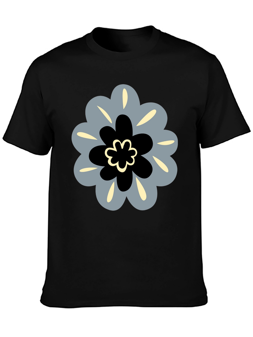 Modern Floral Tee - Stylish Graphic Print Shirt