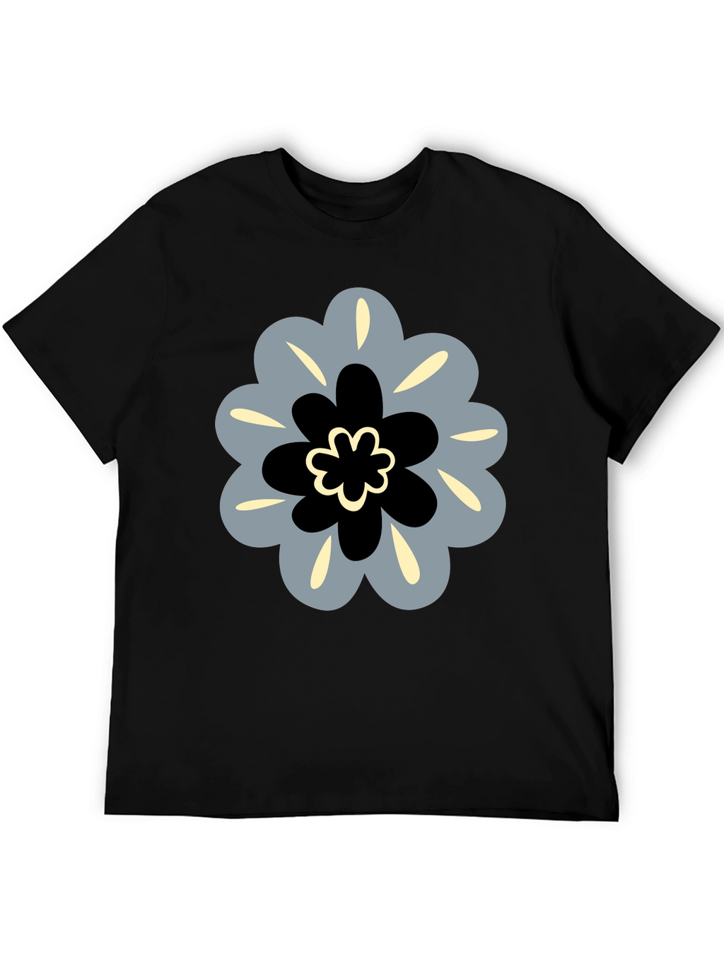 Modern Floral Tee - Stylish Graphic Print Shirt