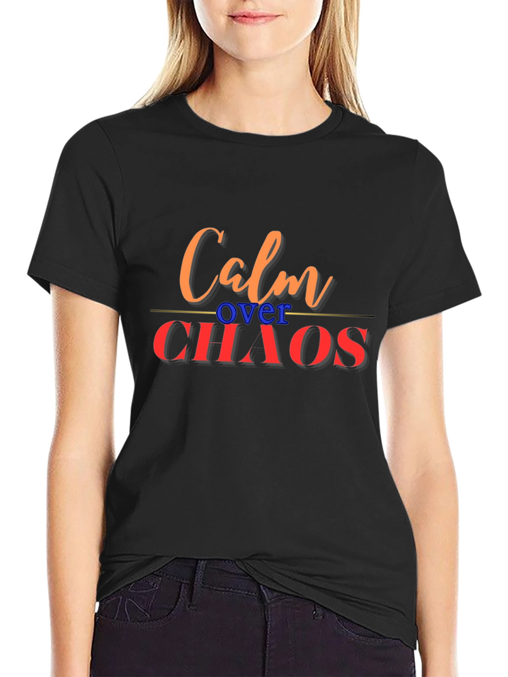 Calm Over Chaos Graphic Tee - Stylish Comfort