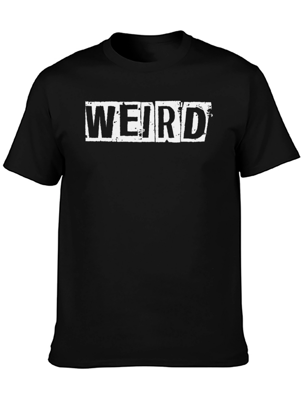 Weird Graphic Tee - Unisex Black Cotton T-Shirt