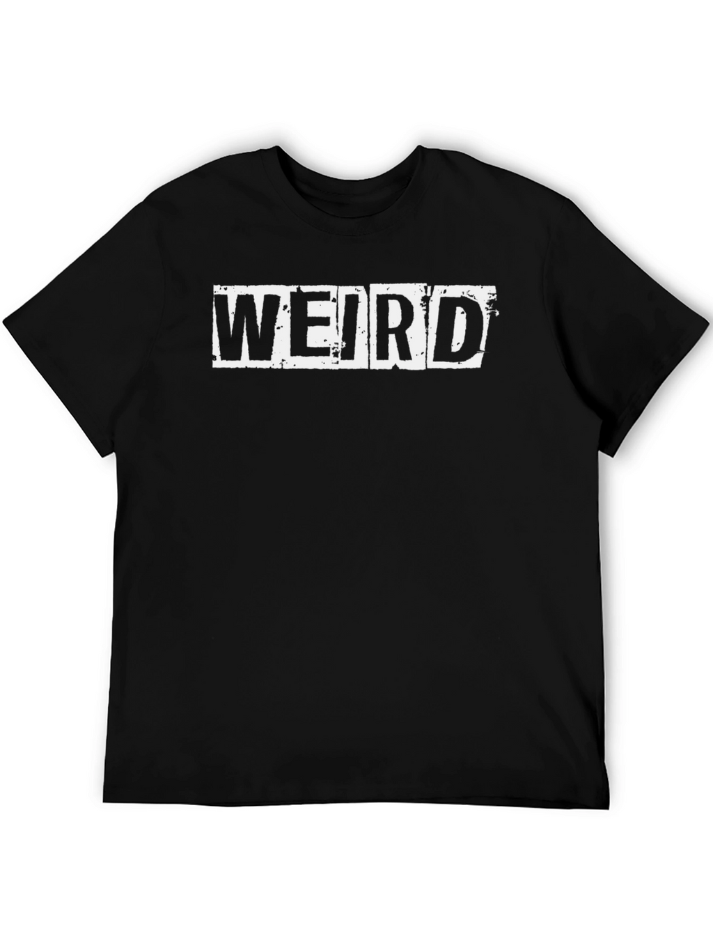 Weird Graphic Tee - Unisex Black Cotton T-Shirt